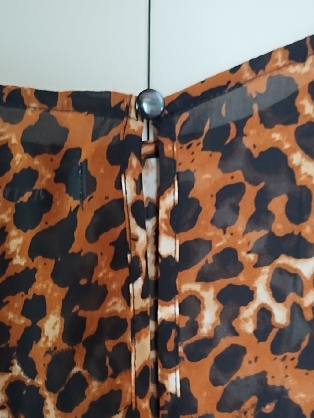 JustFab Leopard Print Top in Brown and Black - Picture 6 of 6
